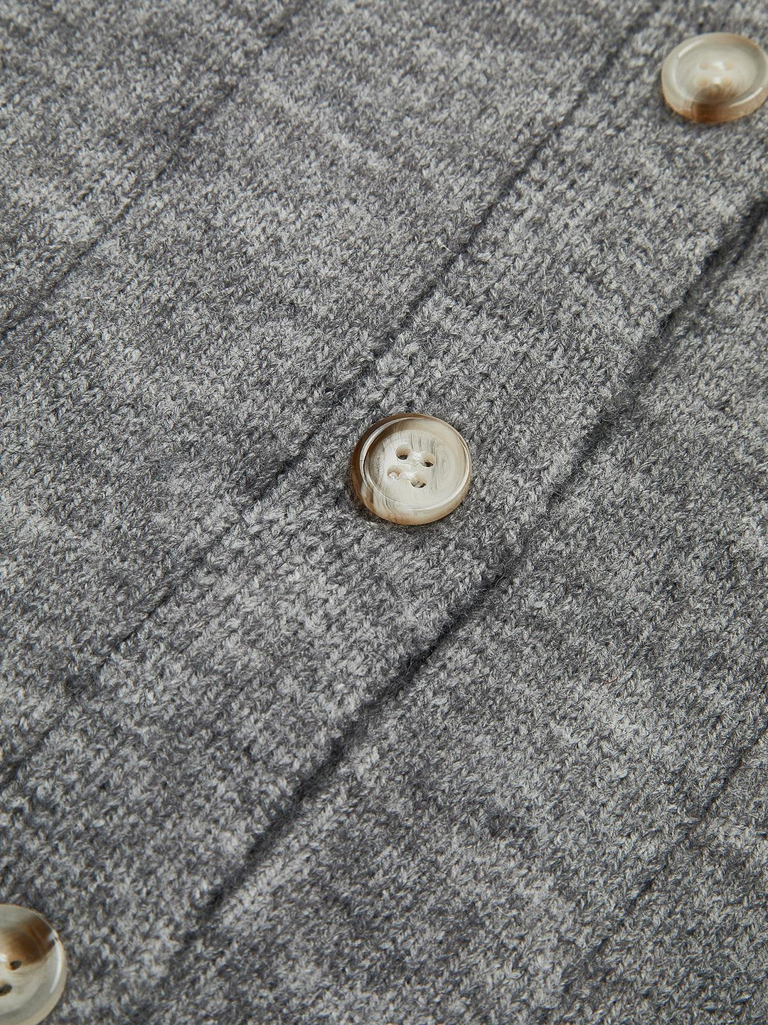 Crew Neck Knappet Blød Cardigan